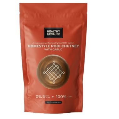 Healthy Because: Podi Chutney with Garlic - 100 Gm