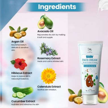 TNW - The Natural Wash: Baby Face Cream For Soft & Nourished Skin - 50gm