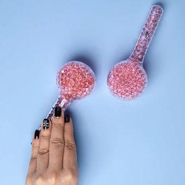 Fit Face : Ice Ice Baby - Beads (Pink- Pair)