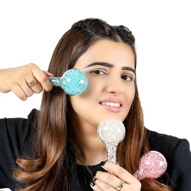 Fit Face : Ice Ice Baby - Beads (Pink- Pair)