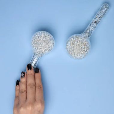 Fit Face : Ice Ice Baby - Beads (Clear- Pair)