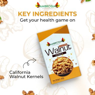 Ambrosia: Premium California Walnut Kernels - 250 g