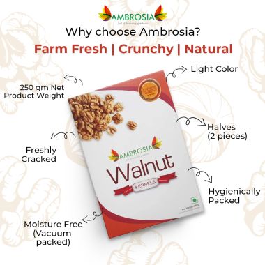 Ambrosia: Walnut Kernels Light Halves - 250 g