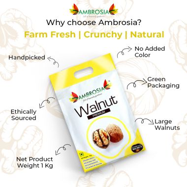 Ambrosia: California Walnut Inshell Jumbo Size - 1 Kg
