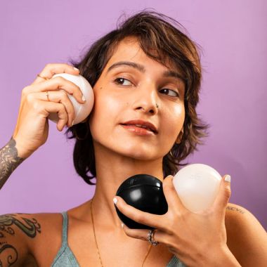 Fit Face : Powder De Puff - White