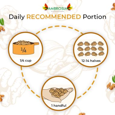Ambrosia: Premium California Walnut Kernels - 250 g