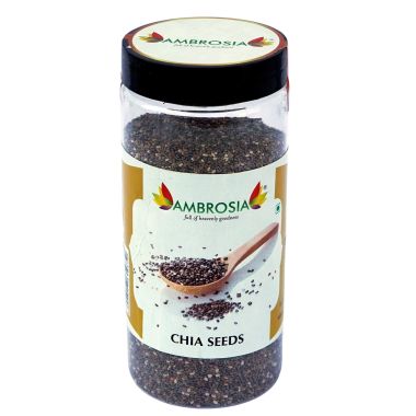 Ambrosia: Raw Unroasted Chia Seeds - 250 g