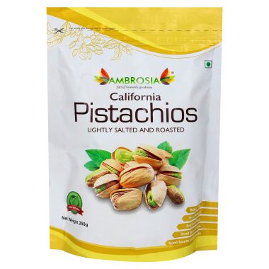 Ambrosia: California Roasted & Salted Pistachios - 250 g