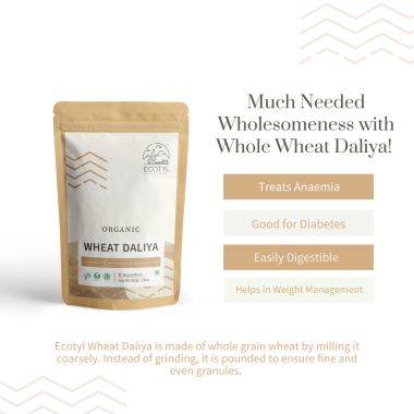 Ecotyl: Organic Wheat Daliya - 500 gm