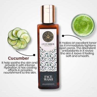 Luxuriate : Cucumber Herbal Cleansing Face Wash for Men and Women - 100 ml