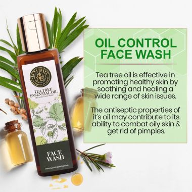 Luxuriate : Natural Herbal Tea Tree Face Wash for Men and Women - 100 ml