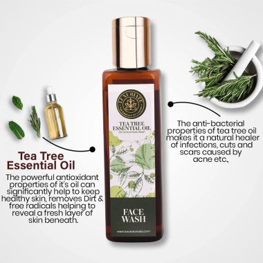 Luxuriate : Natural Herbal Tea Tree Face Wash for Men and Women - 100 ml