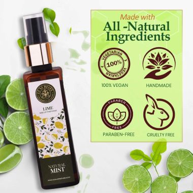 Luxuriate : Pure and Natural Skin/Face Lime Face Mist Spray for Men and Women- 100 ml
