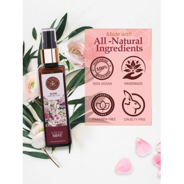 Luxuriate : Pure and Natural Skin/Face Rose Mist Spray for Dry Skin and Glow for Men and Women- 100 ml