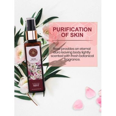 Luxuriate : Pure and Natural Skin/Face Rose Mist Spray for Dry Skin and Glow for Men and Women- 100 ml