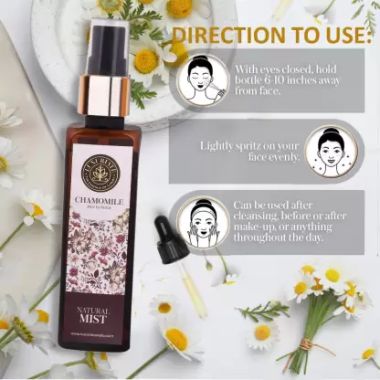 Luxuriate : Pure and Natural Body/Face Chamomile Mist Spray for Men and Women- 100 ml