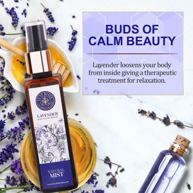 Luxuriate : Pure and Natural Body/Face Lavender Mist Spray for Men and Women- 100 ml