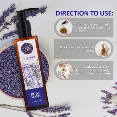 Luxuriate : Lavender Buds of Beauty Fresh Body Wash Shower Liquid for Men and Women-200 ml