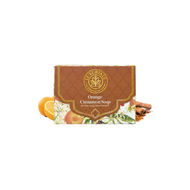 Luxuriate : Naturally Orange and Cinnamon Refreshing Handmade Soap  - 125 gm