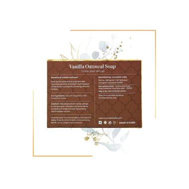 Luxuriate : Vanilla Oatmeal soap Bar for Men and Women - 125 gm