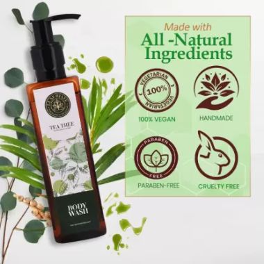 Luxuriate : Natural Purification of Skin Tea Tree Body Wash Shower Liquid for Men and Women - 200 ml