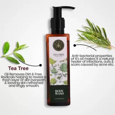 Luxuriate : Natural Purification of Skin Tea Tree Body Wash Shower Liquid for Men and Women - 200 ml
