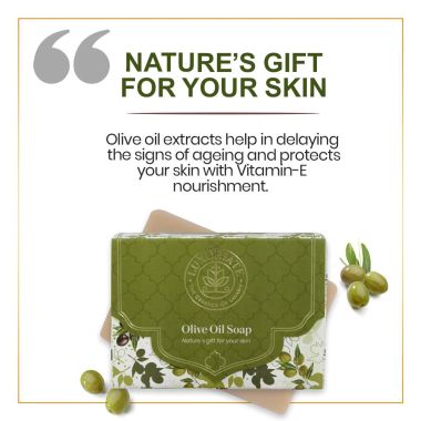 Luxuriate : Olive Oil Soap Bar for Men and Women - 125 gm