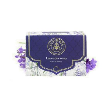 Luxuriate : Lavender Handmade Soap with Real Lavender Rejuvenating Body Beauty Bar for Men and Women - 125gm