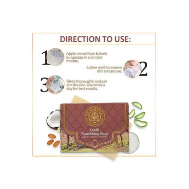 Luxuriate : Naturally Oudh Nourishing Winter Soap for Men and Women - 125 gm
