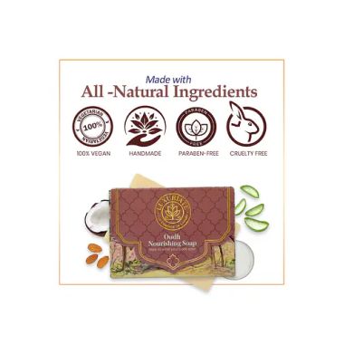Luxuriate : Naturally Oudh Nourishing Winter Soap for Men and Women - 125 gm