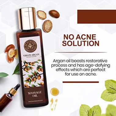 Luxuriate : 100% Pure Natural Virgin Argan Oil for Hair and Skin - 100 ml