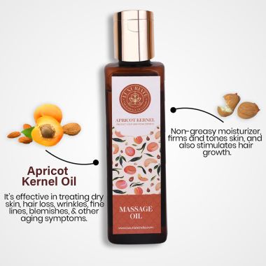 Luxuriate : All Natural Apricot Kernel Oil for all Skin Types- Anti-aging- Hair Growth- Face & Body - 100ml