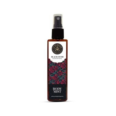 Luxuriate : Black Oudh Fragrance Body Mist- Unisex With Buds of Calmbeauty - 100ml