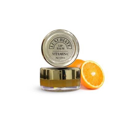 Luxuriate : Orange Vitamin C Lip Balm for Unisex - 8gm