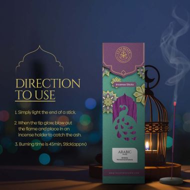Luxuriate : Arabic Incense Agarbatti Sticks - Contains 20 Incense Sticks