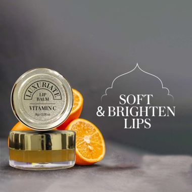 Luxuriate : Orange Vitamin C Lip Balm for Unisex - 8gm