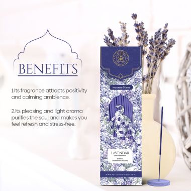 Luxuriate : Lavender Incense Agarbatti Sticks - Contains 20 Incense Sticks