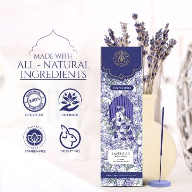 Luxuriate : Lavender Incense Agarbatti Sticks - Contains 20 Incense Sticks