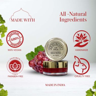 Luxuriate : Red Wine Lip Balm for Unisex - 8gm