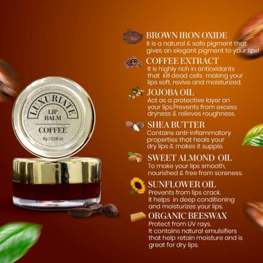 Luxuriate : Coffee Lip Balm For Unisex - 8gm