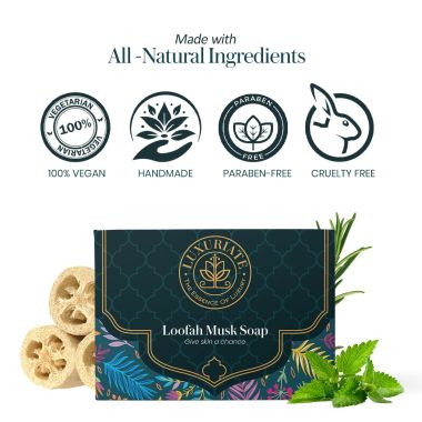 Luxuriate : Loofa Mask Soap for Unisex - 125gm
