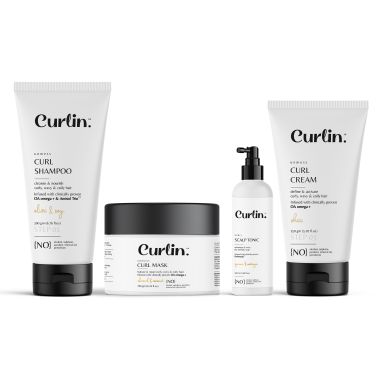 Curlin: Curlin Shampoo + Deep Conditioning Mask + Curl cream + Scalp tonic - Curl Expert Kit