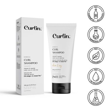 Curlin: Unmess Curl Shampoo - 200gm