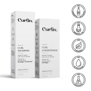Curlin: Curlin Shampoo + Conditioner - Duo Pack