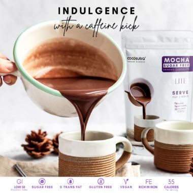 Cocosutra: Mocha Sugar-Free Drinking Chocolate Mix - 200gm