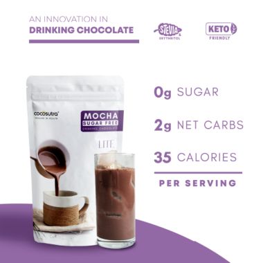 Cocosutra: Mocha Sugar-Free Drinking Chocolate Mix - 200gm