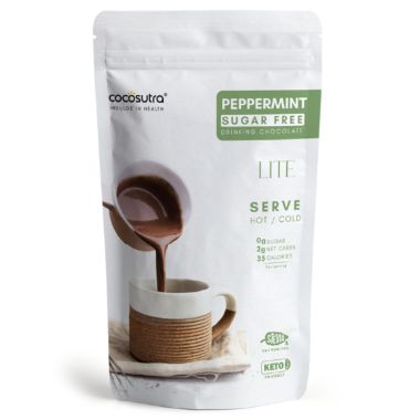 Cocosutra: Peppermint Sugar-Free Drinking Chocolate Mix - 200gm