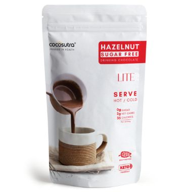Cocosutra: Hazelnut Sugar-Free Drinking Chocolate Mix - 200gm
