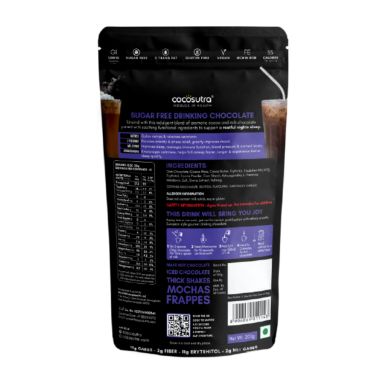 Cocosutra: RELAX Sugar-Free Drinking Chocolate Mix - 200gm