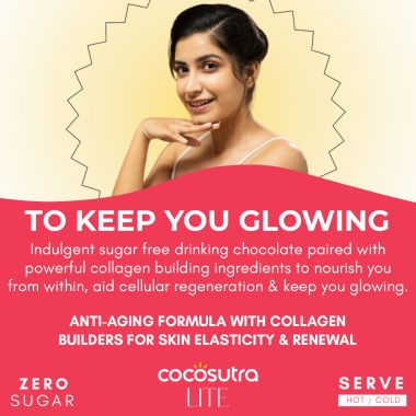 Cocosutra: GLOW Sugar-Free Drinking Chocolate Mix - 200gm